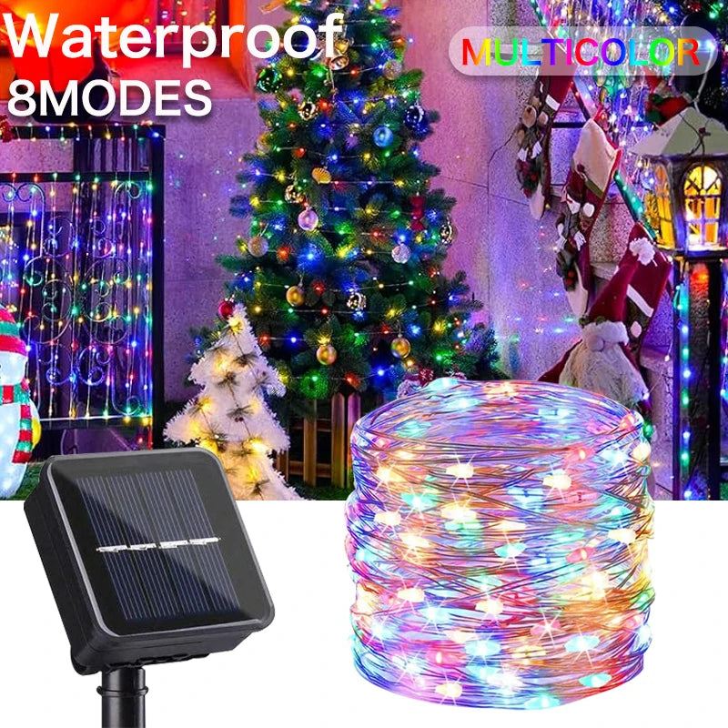 Ultra-Long Solar String Lights – Up to 1000 LEDs