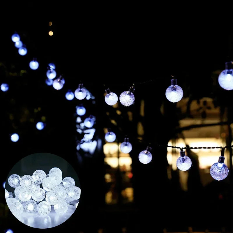 CrystalGlow Solar String Lights – 30 to 100 LEDs