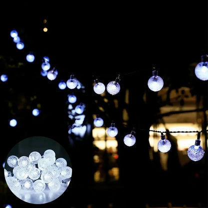 CrystalGlow Solar String Lights – 30 to 100 LEDs