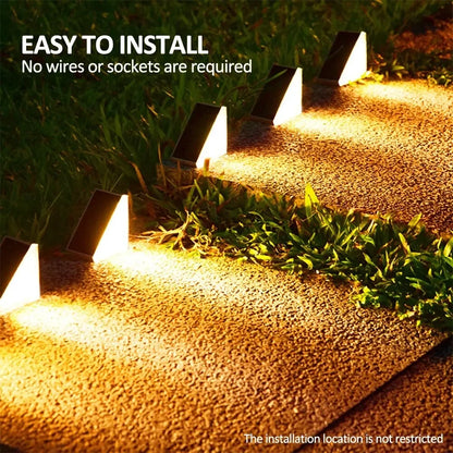 Corner Solar Step Lights – Warm Or White
