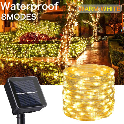 Ultra-Long Solar String Lights – Up to 1000 LEDs