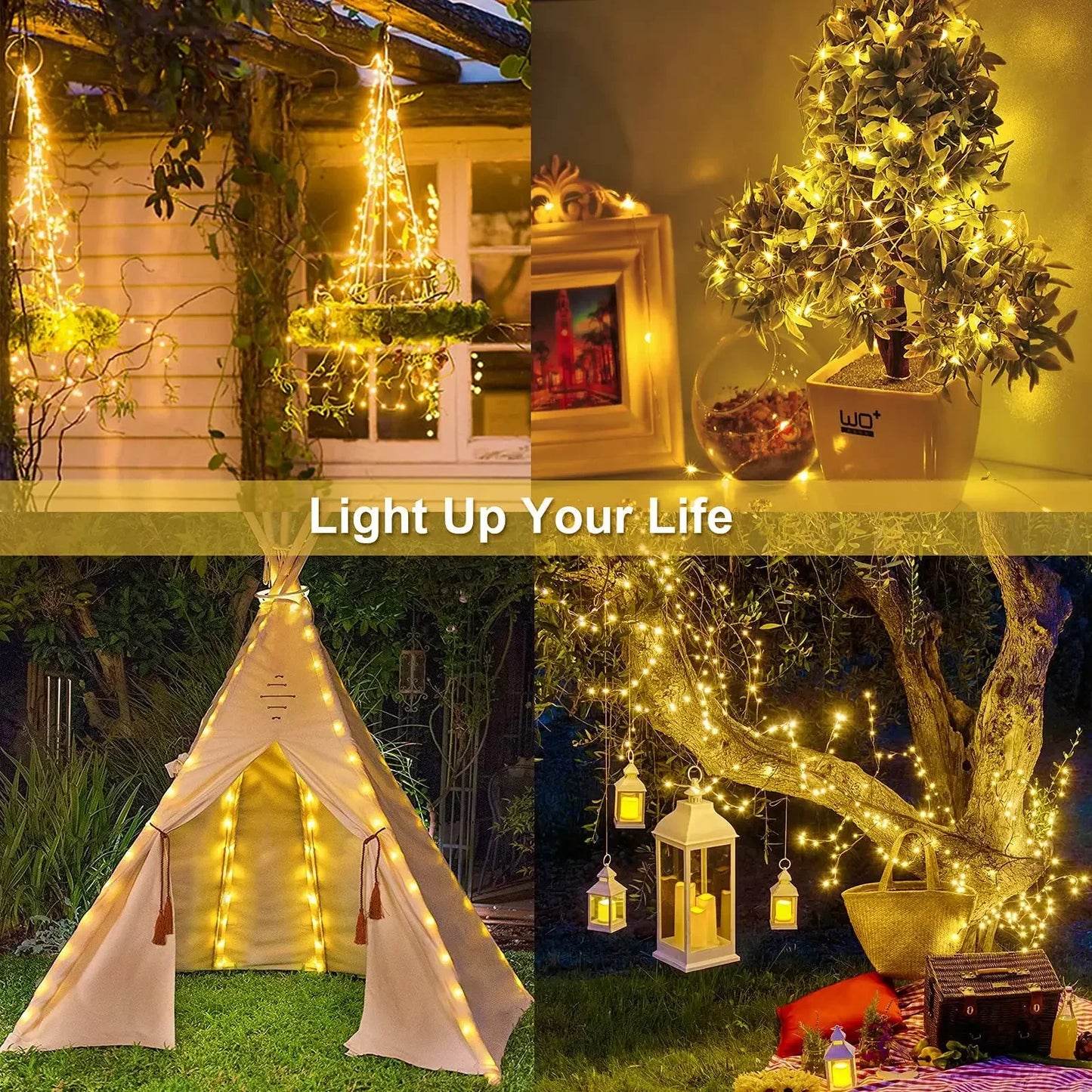 Ultra-Long Solar String Lights – Up to 1000 LEDs