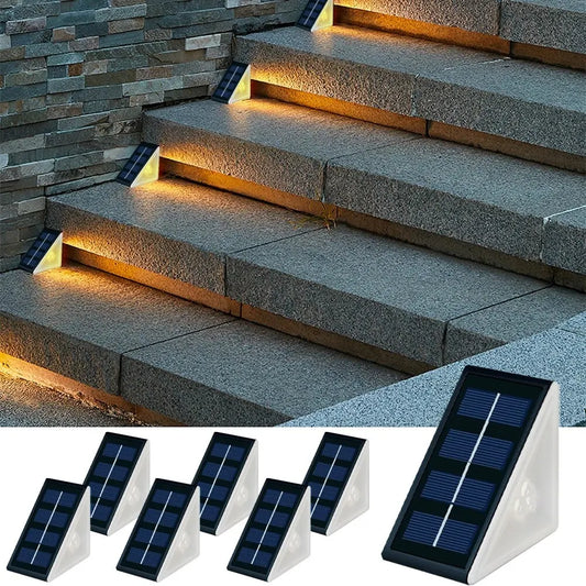 Corner Solar Step Lights – Warm Or White